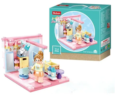 Immagine prodotto di FRISEUR - Mattoncini da costruzione mini - Sluban - 104 pezzi