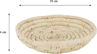 Immagine prodotto di Vassoio decorativo Dijk 18 cm vassoio da portata in paglia Boho