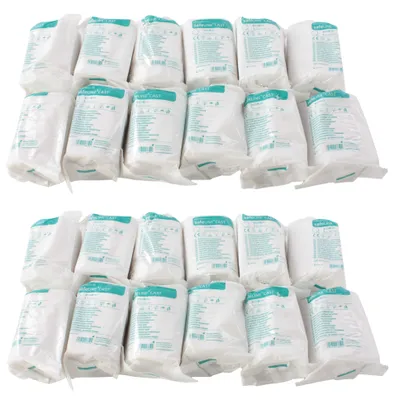 Produktbild von SEVICO Gipsbinden Babybauch Rollen 24er Set - 24x Gips Binden 10 cm x 300 cm Babybauch Gipsabdruck Gipsverband G33 24STK