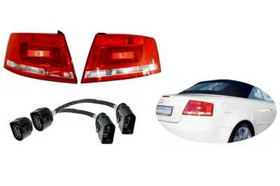 Zdjęcie produktu dla Oryginalny adapter LED tylnego światła Kufatec SET facelift do Audi A4 8H Cabrio