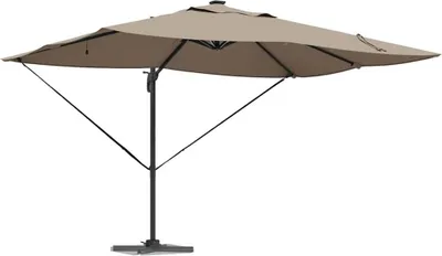 Produktbild von Sonnenschirm Taupe 352 x 251 x 265 cm Polyester und Aluminium