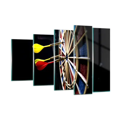 Produktbild von Bilder auf glas - Pfeil Darts Spaß Schild - 150x100cm - Glasbilder - Wandbilder - Kunstdruck - zum Aufhängen bereit - Wanddekoration aus Glas - Glas Bilder - Wandbild auf Glas - GEG150x100-2199