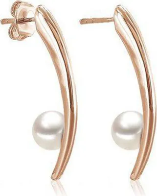 Produktbild von Ohrschmuck - Silber rosé - Zuchtperle