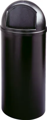 Produktbild von Rubbermaid Marshal 8170-88, 94,6 l, Rund, Schwarz, Manuell, FM, UV, 45,7 cm