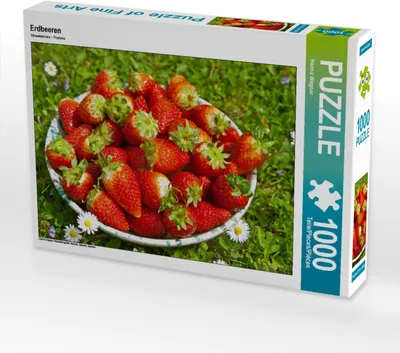 Produktbild von CALVENDO Puzzle Erdbeeren | 1000 Teile Lege-Größe 64x48cm Foto-Puzzle für glückliche Stunden
