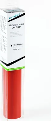 Produktbild von craftcut G21 Plotterfolie glänzend CHERRY-RED 30,5 x 300 cm