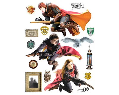 Obrázek produktu pro Samolepicí dekorace Harry Potter Nebelví