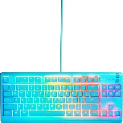 Zdjęcie produktu dla Klawiatura Gamingowa Przewodowa STEELSERIES Apex 3 TKL, Azerty, Niebieski, Anti-Ghosting, Ciche Przełączniki
