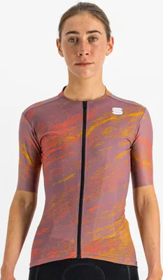 Image de Maillot de cyclisme à manches courtes SPORTFUL - CLIFF SUPERGIARA - Violet/Orange XS