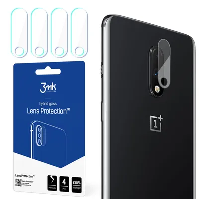 Produktbild von 3mk Hybridglas Lens Protection für OnePlus 7 Kamera Objektiv Kameralinse 0,16mm 6H (4 Stück)