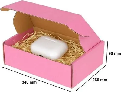 Image de Carton avec découpe 340 x 260 x 90 (extérieur) Rose