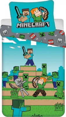 Obrázek produktu pro Povlečení Minecraft We Got This 140x200, 70x90 cm