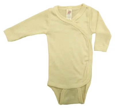 Productafbeelding van Babyromper met lange mouwen, wol en zijde, merk Engel Natur, maat 50/56