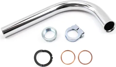 Produktbild von Auspuff Krümmer Set verchromt Simson Schwalbe KR51 KR51/1 SR4-2 SR4-3 SR4-4 Krümmermutter