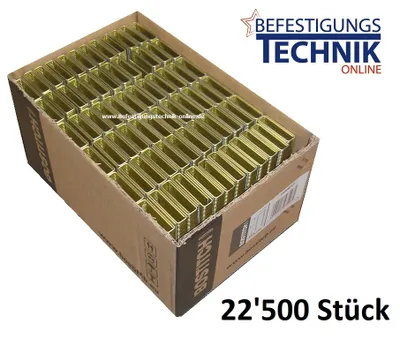 Image de Agrafes G5562 22mm CNK galvanisé Bostitch S5650 S5 Prebena L Senco N BEA Würth 155 KL-26 22,5M