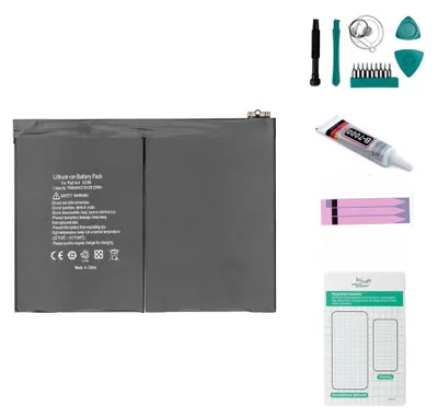 Produktbild von Ersatzakku für iPad Air 6 (2024) Modell A2288, 7606 mAh, inkl. Werkzeugset, Kleber & Schraubenmatte