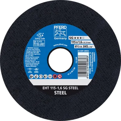 Produktbild von Pferd Trennscheibe für Metall Durchmesser 115x1,6mm Bohrung 22,23mm gerade - 61330122
