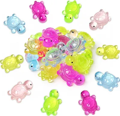 Produktbild von Mini-Schildkröten – Set mit 20 Stück – Quetschspielzeug – Fidget-Spielzeug für Kinder