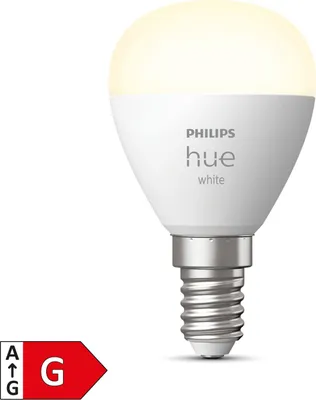 Produktbild von Philips hue Tropfenlampe White dimmbar weiß E14 5,7W 470 lm warmweiß - Kompatibel mit SMART HOME by hornbach