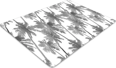 Produktbild von Stuhlunterlage Bürostuhlunterlage 120 cm x 90 cm Bodenmatte Bürostuhlunterlage - Graue Palme