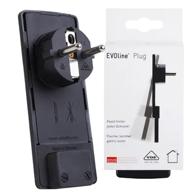 Obrázok produktu pre Schulte EVOline Plug Flat Black