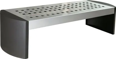 Produktbild von Casa Padrino Metall Gartenbank - Parkbank Silber / Grau 200 cm