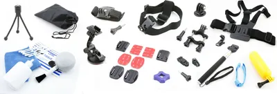 Zdjęcie produktu dla ZESTAW Akcesoria do GoPro HERO 12 11 MINI 10 9 8 7 6 5 4 MAX /  SJCAM / XIAOMI / DJI / INSTA360