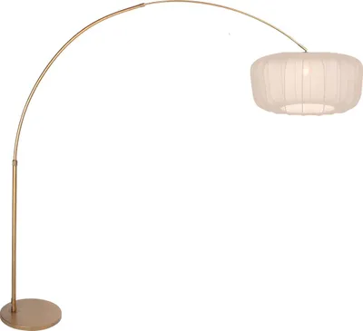 Produktbild von Steinhauer - stehlampe - Sparkled Light - bronze crème - metall textil - bogenlampe - E27 - 4673BR