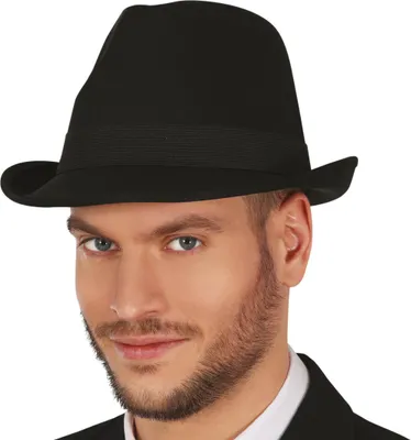 Produktbild von AL Capone Schwarzer Gangsterhut