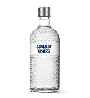 Produktbild von Absolut Vodka Glimmer SC Limited Edition 2010 40% Vol. 0,7l -  Wodka in Kristallflasche mit exklusives Sammlerstück aus Schweden - Sammlerstück