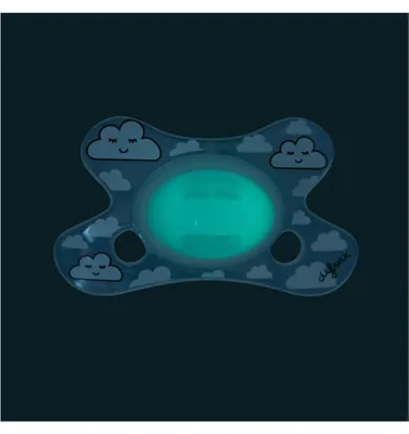 Productafbeelding van Difrax Fopspeen dental 0-6 maanden glow in the dark (1 stuk)