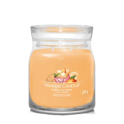 Image de Yankee Candle Mango Glacé : Une Évasion Parfumée en Pot de 368 g