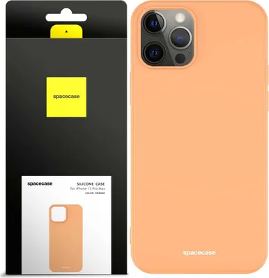 Immagine prodotto di Custodia in silicone SPACECASE Custodia in silicone per iPhone 13 Pro Max Arancione