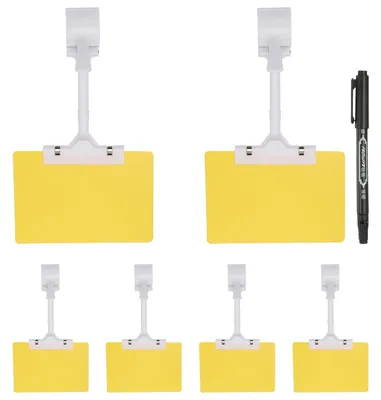 Immagine prodotto di Solidchoice - 6 clip per supporti regolabili per disegni, con inserti in plastica