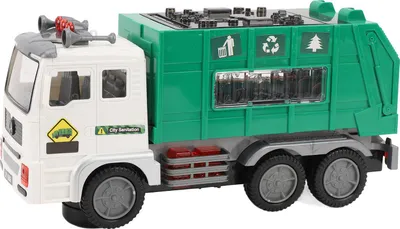 Image de Voiture-jouet camion-poubelle, grand modèle de camion-poubelle avec lumière et musique pour enfants