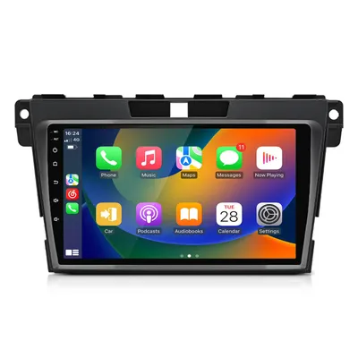 Produktbild von 8kern Carplay 6+128GB android15 Für Mazda CX-7 2008-2015 9 Zoll DAB Autoradio 2DIN wifi BT Navi Android Auto GPS 4GSIM SWC