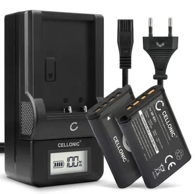 Produktbild von CELLONIC 2x Akku für Kamera Kompatibel mit Sony Cyber-shot DSC-RX100, Cyber-shot DSC-RX100M3 (RX100 III), HDR-CX405, NP-BX1 - (1090mAh, 3.7V) + Ladegerät