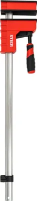 Produktbild von STIER Korpuszwinge, 600 mm Spannweite, 95 mm Ausladung, 6000 N Spannkraft, aus duktilem Gusseisen, Spannwerk