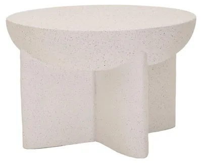 Produktbild von Couchtisch History Ø 63,8 x 42,5 cm in MGO Creme - Beeindruckendes Volumen und archaisches Design - Serie 940