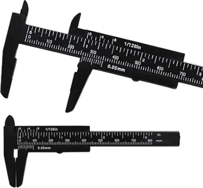 Zdjęcie produktu dla Jumada's – mini suwmiarka – 80 mm – czarna⁠⁠⁠⁠: idealna suwmiarka zapewniająca precyzję!