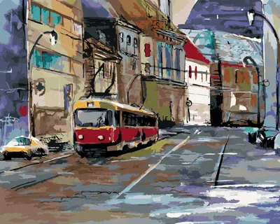 Produktbild von Zuty - Malen nach Zahlen - EINE TOUR DURCH PRAG, 40x50 cm, mit Keilrahmen (bereits gespannt)