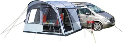 Produktbild von DWT Buszelt Rapid Air II, 340 x 240 cm (BxT) - grau - freistehend und aufblasbar - Texolan 30 - mit Vordach und Lüftungsfenstern - Reisezelt - Reisecamping