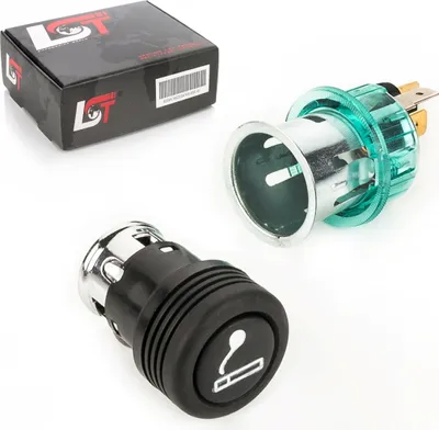 Produktbild von Zigarettenanzünder Steckdose Buchse Heizfeder Beleuchtung grün 12V Universal