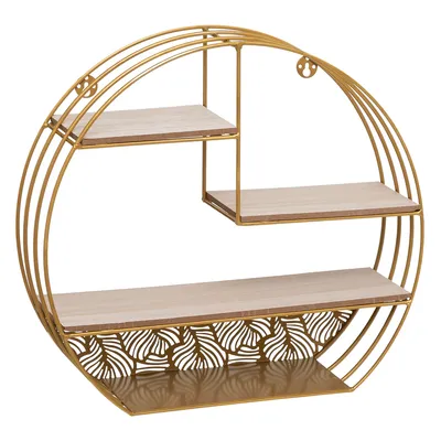Produktbild von Wandregal metall gold 40x36cm - Atmosphera créateur d'intérieur