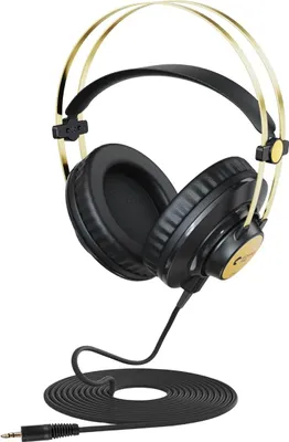 INF D66 Over-Ear Monitoring Kopfhörer - Kabelgebundene Studio Kopfhörer 40mm Schwarzes Gold