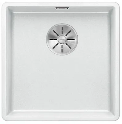 Produktbild von BLANCO SUBLINE 400-F flächenbündige Spüle / SILGRANIT / Weiß / Stopfen