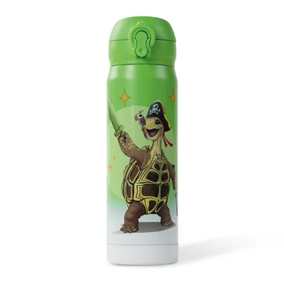 Produktbild von AWAVE® Die Schule der Magischen Tiere Trinkflasche 380 ml Edelstahl | Grün, Henrietta