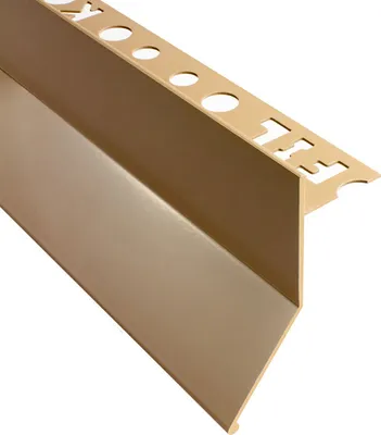 Produktbild von Alu Balkon Terrasse abtropf Profil Fliesenschiene Profil Schiene L300cm 10mm beige