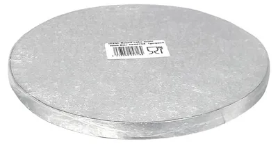 Karton-Tortenplatte rund Ø 20 cm, silber, 1 Stück