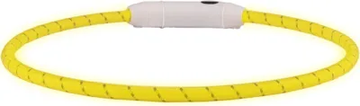Produktbild von Flamingo Halsband LED Visio Light Nylon reflektierend gelb